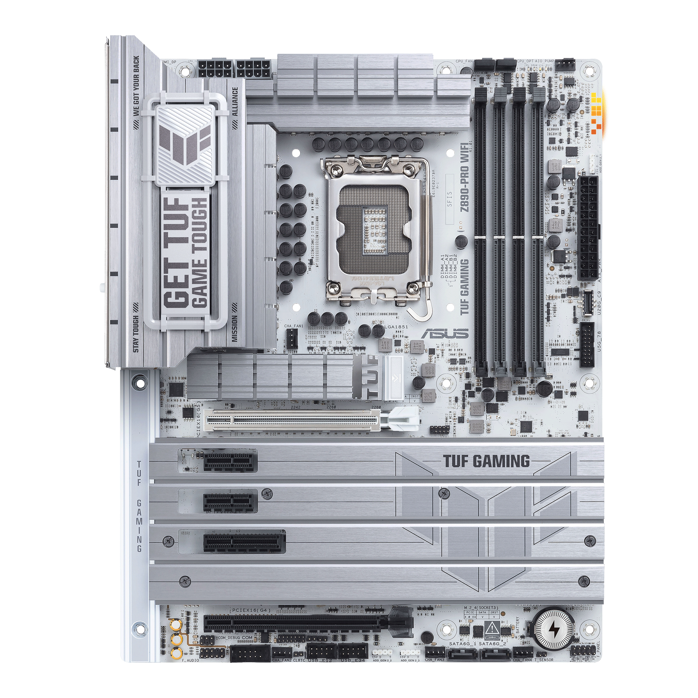 Материнская плата ASUS TUF GAMING Z890-PRO WIFI, LGA1851 Z890 4xDDR5 4xSATA3 4xM.2 HDMI DP USB-C ATX