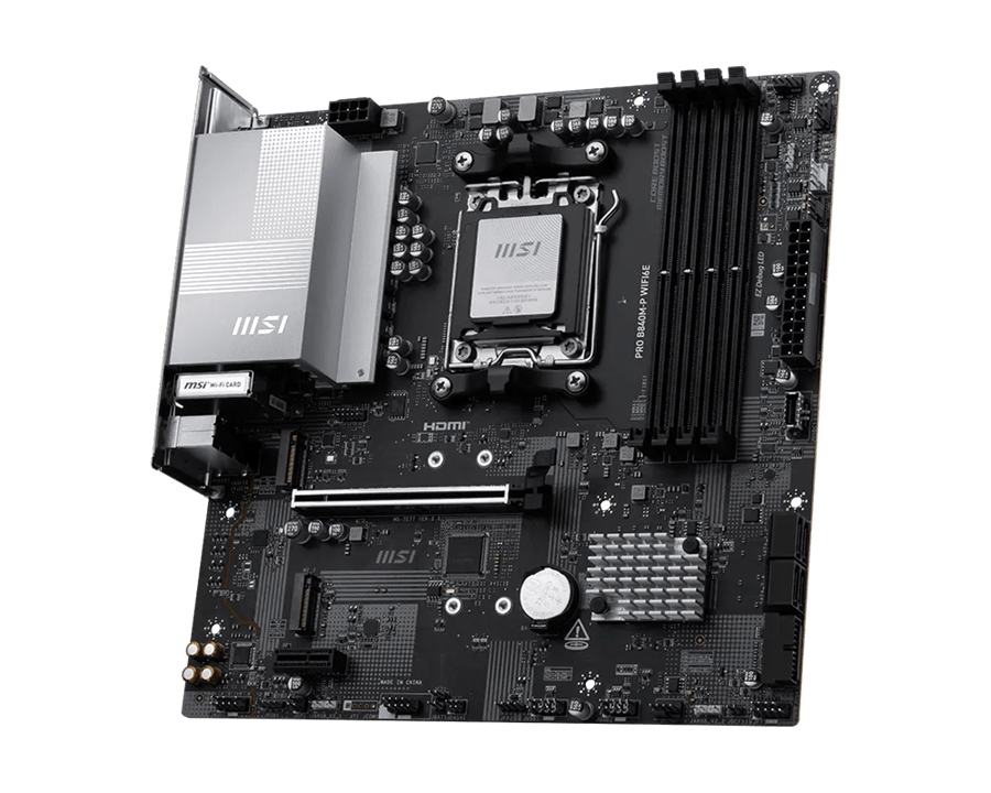Материнская плата MSI PRO B840M-P WIFI6E AM5 4xDDR5 4xSATA3 RAID 2xM.2 HDMI Type-C mATX