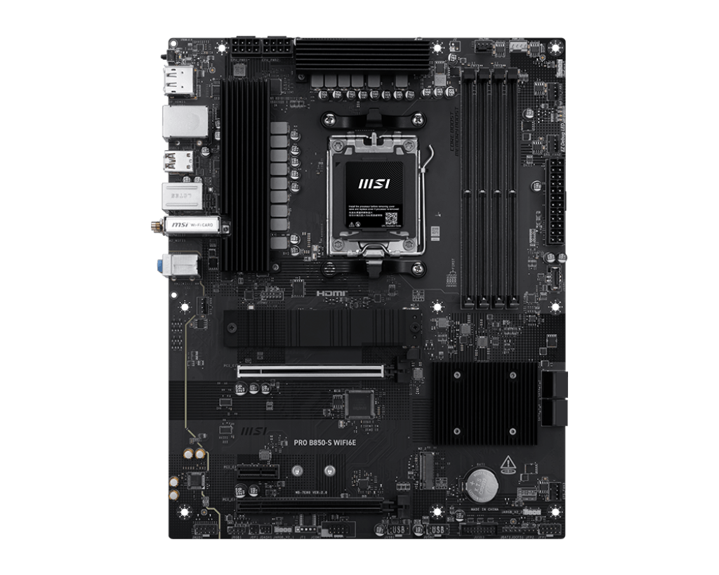 Материнская плата MSI PRO B850-S WIFI6E AM5 4xDDR5 4xSATA RAID 2xM.2 HDMI DP Type-C ATX