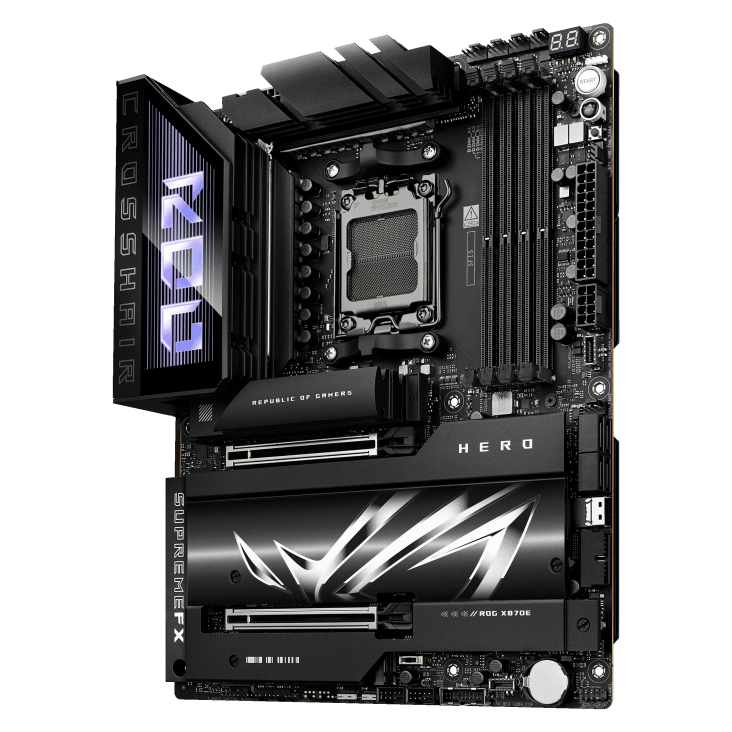 Материнская плата ASUS ROG CROSSHAIR X870E HERO AM5 4xDDR5 4xSATA Raid 4xM.2 10xUSB ATX