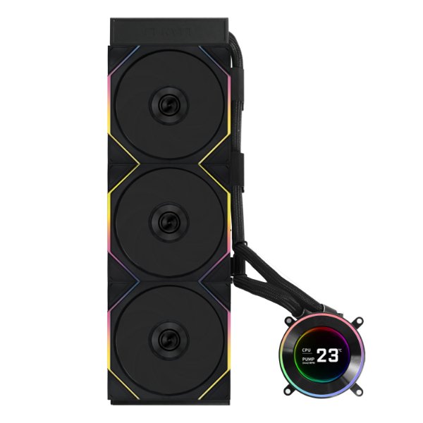 Водяное охлаждение для CPU Lian Li Hydroshift lI LCD-C 360TL 3x120mm Black G89.GHS2LCD36TB.00