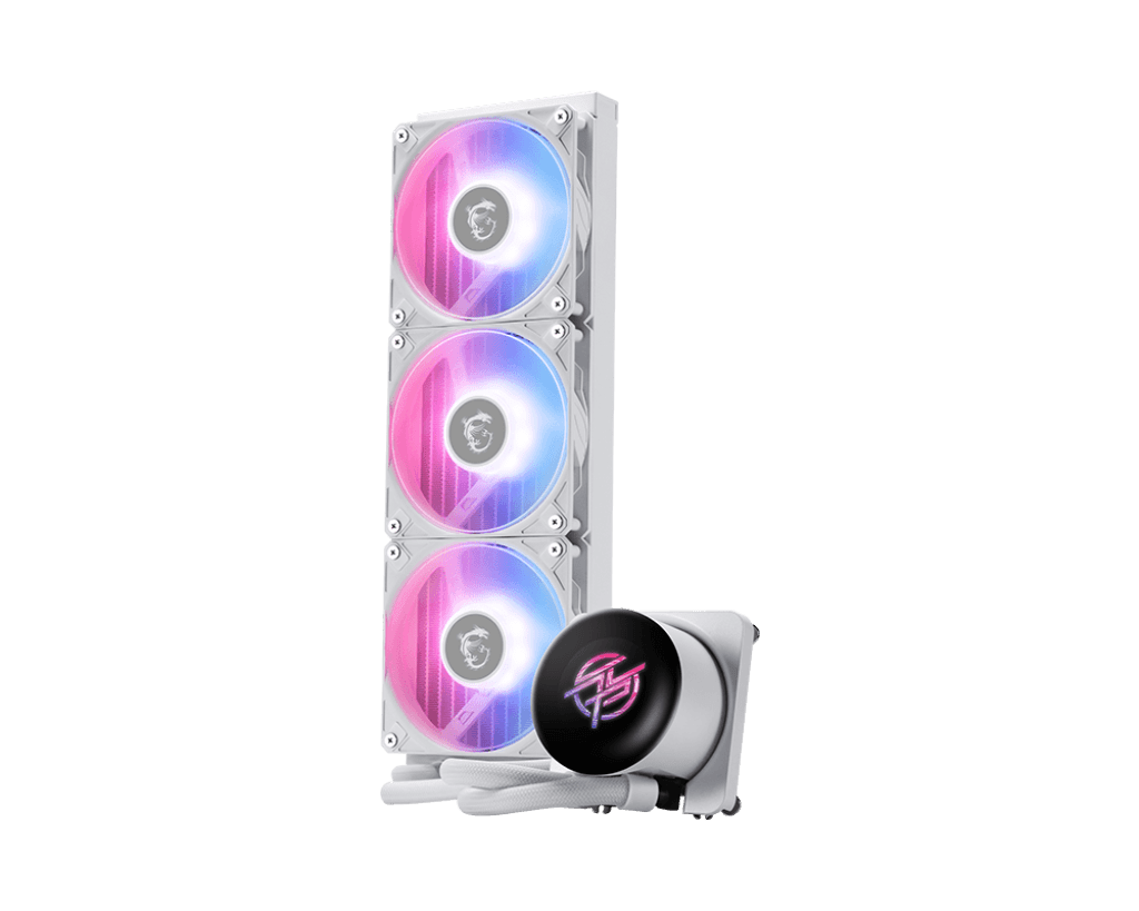 Водяное охлаждение для CPU MSI MPG CORELIQUID P13 360, 1700/1851/AM4/AM5, ARGB, Fan 3x120mm, Белый