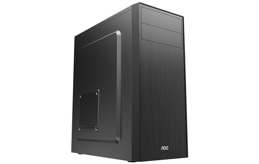 Корпус AOC CB114B ATX/M-ATX/ITX 2xUSB2.0 1xUSB3.0 1xAudio 1xMic Черный AOC-CB114-BEV1B-G