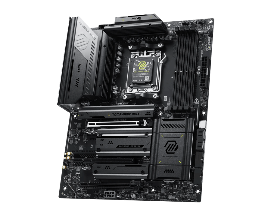 Материнская плата MSI MAG B850 TOMAHAWK MAX WIFI II AM5 4xDDR5 4xSATA3 4xM.2 RAID 1xHDMI ATX