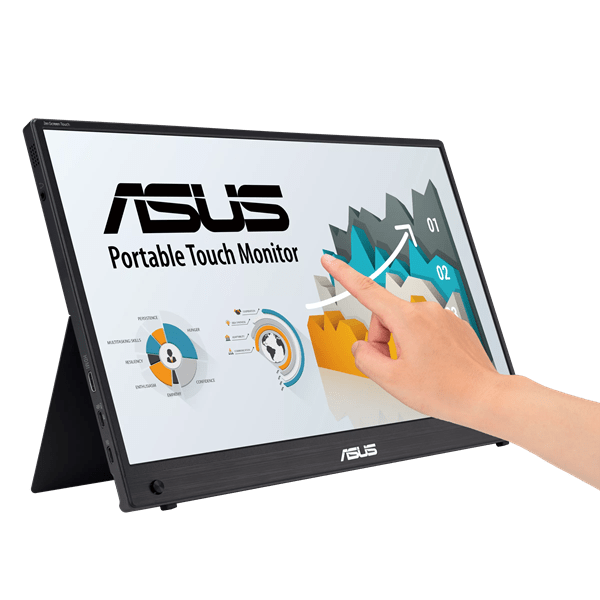Монитор 15.6" ASUS ZenScreen Touch MB16AMTR IPS 1920x1080 60Hz 4ms 250cd/m2 700:1 2xUSB-C 1xMiniHDMI