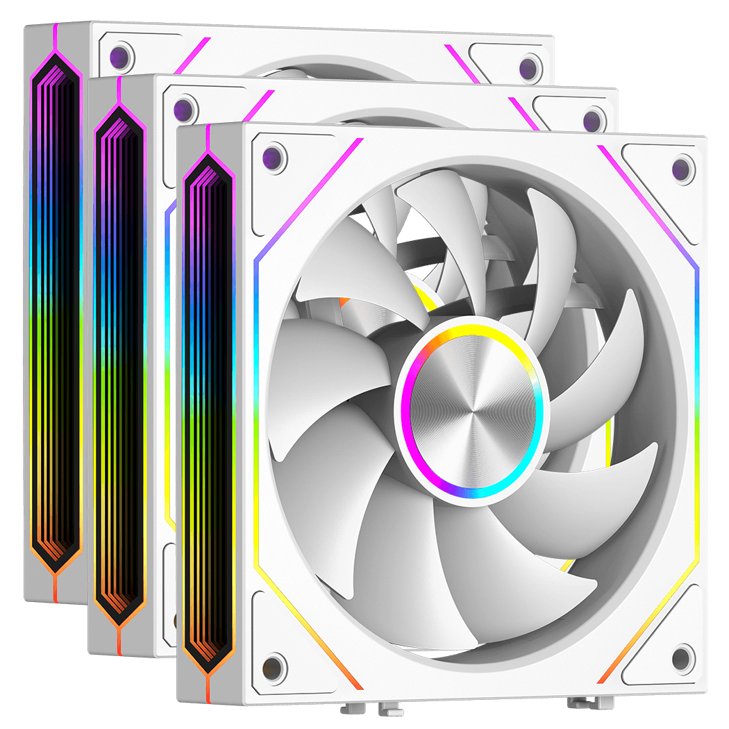 Вентилятор для корпуса PCCooler F3 X120 ARGB WH 3IN1 3x120mm 800-1800±10% RPM White