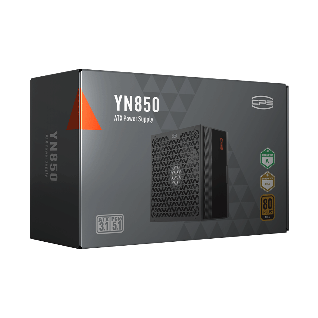 Блок питания PCCooler  850W, YN850, Full Modular, 80+ GOLD, ≥90.5%, Fan 135mm, Черный, P5-YN850-G1F