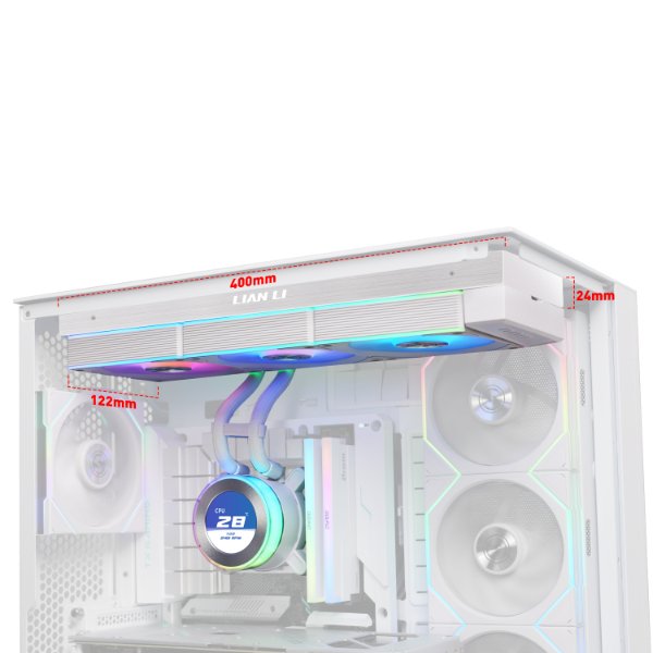 Водяное охлаждение для CPU Lian Li Hydroshift Il LCD-C 360CL 3x120mm White G89.GHS2LCD36RW.00