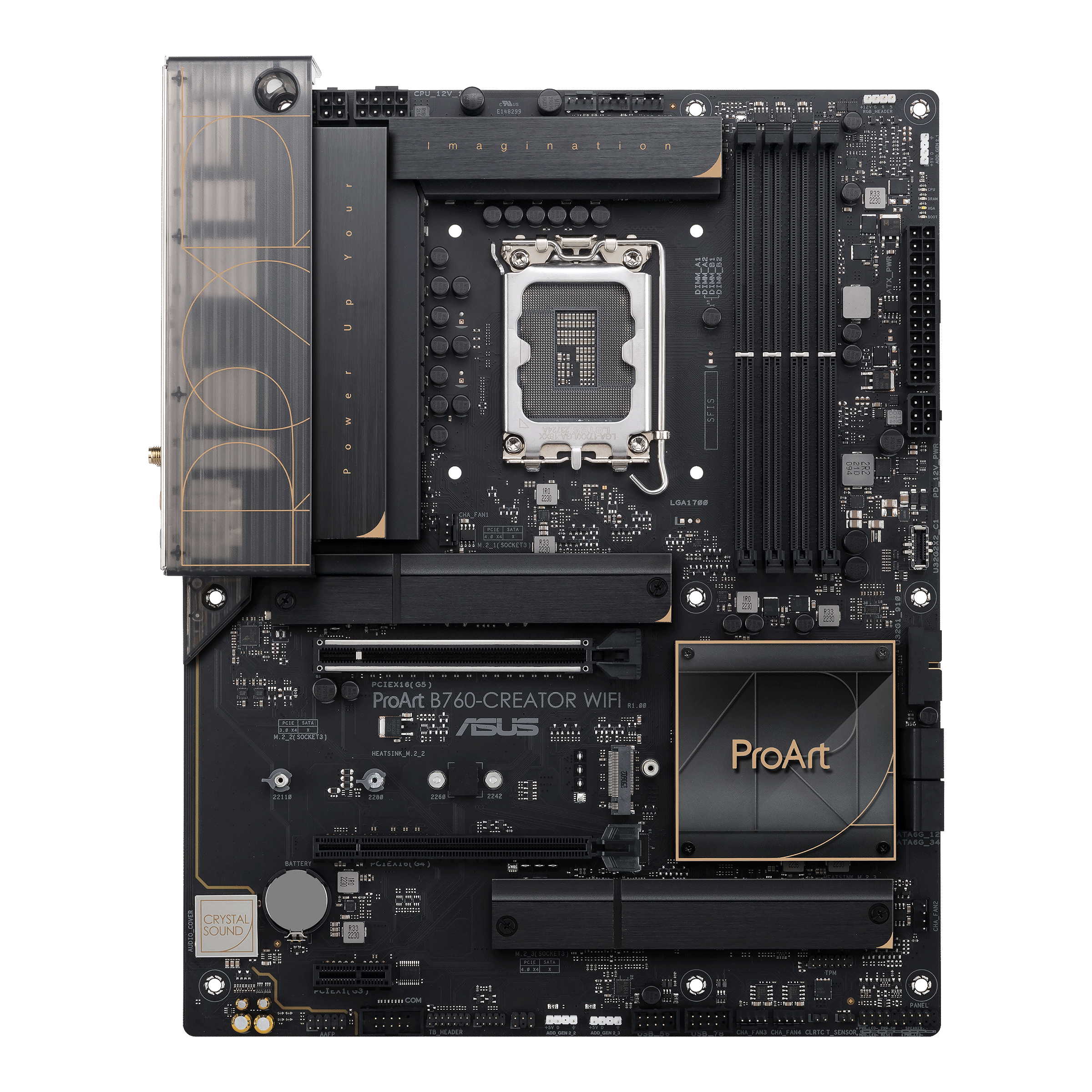Материнская плата ASUS PROART B760-CREATOR WIFI LGA1700 4xDDR5 4xSATA3 3xM.2 RAID HDMI DP ATX