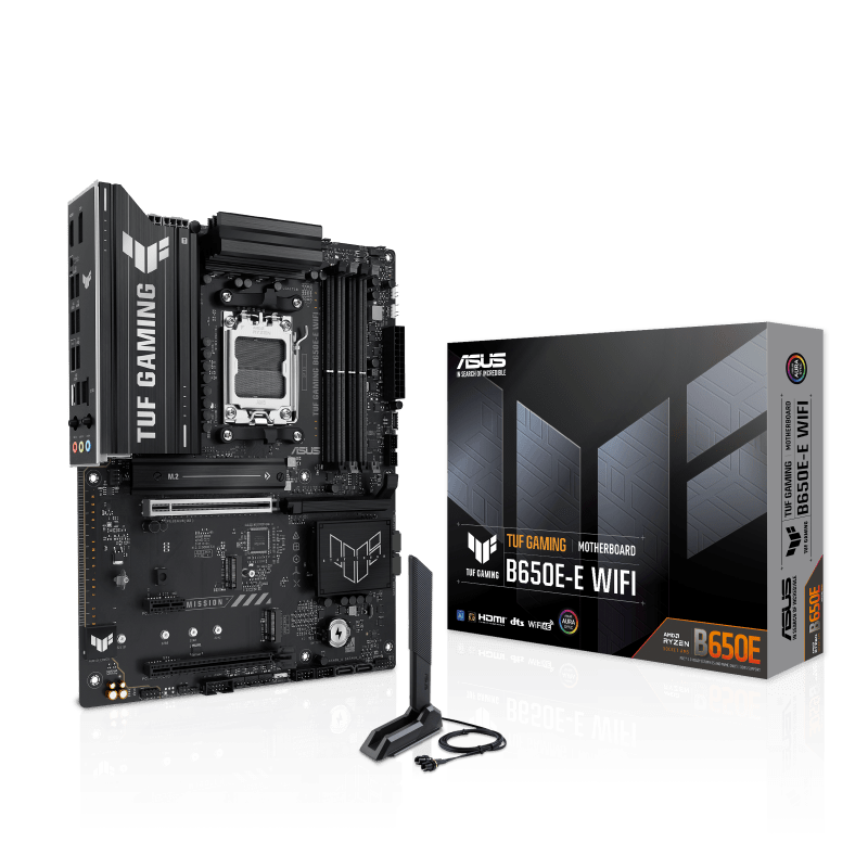 Материнская плата ASUS TUF GAMING B650E-E WIFI AM5 4xDDR5 4xSATA3 RAID 3xM.2 DP HDMI USB-C ATX