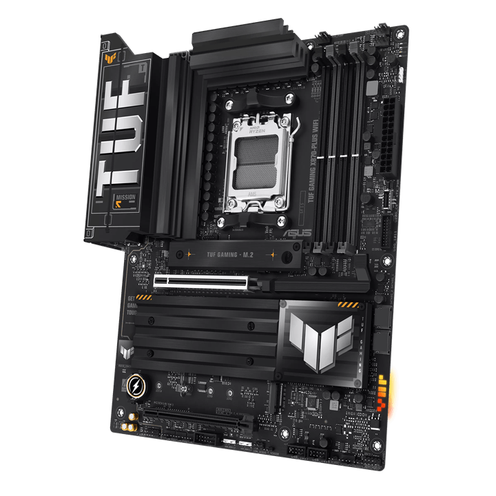 Материнская плата ASUS TUF GAMING X870-PLUS WIFI AM5 4xDDR5 4xSATA3 Raid 4xM.2 HDMI DP ATX