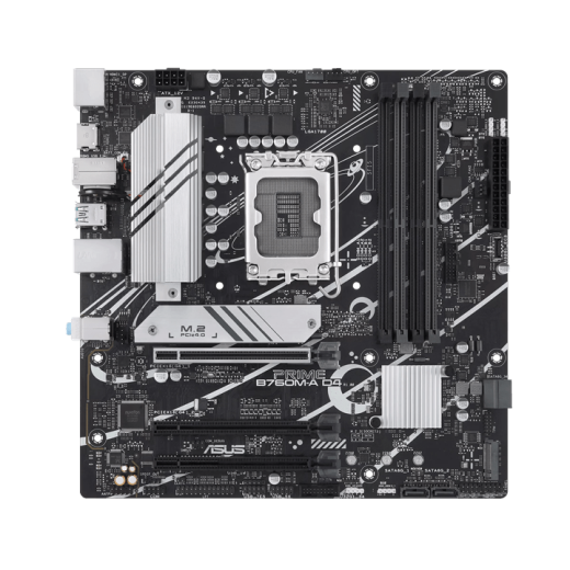 Материнская плата ASUS PRIME B760M-A D4-CSM, LGA1700 B760 4xDDR4 4xSATA3 2xM.2 RAID 2xHDMI 1xDP mATX