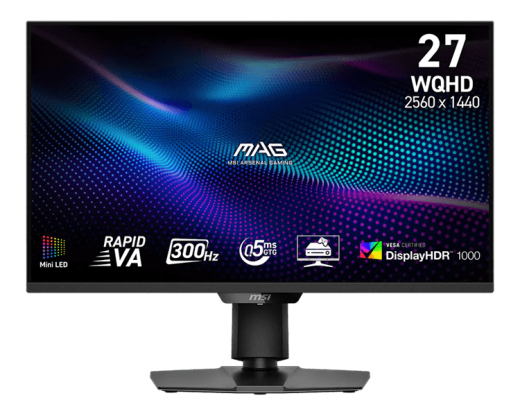 Монитор 27" MSI MAG 274QPF X30MV Rapid VA 2560x1440 300Hz 0.5ms 1000cd/m2 4500:1 2xHDMI 1xDP HAS