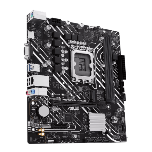 Материнская плата ASUS PRIME  H610M-K ARGB, LGA1700 2xDDR5 4xSATA3 M.2 VGA HDMI mATX