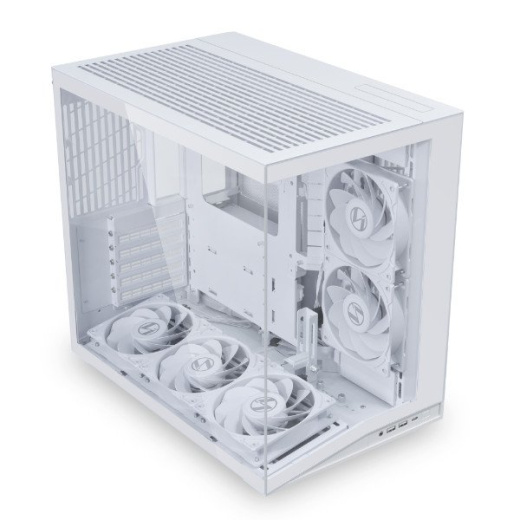 Корпус Lian Li O11 Dynamic MINI V2 FLOW ATX/mATX/ITX Back-connect:ATX USB-C G99.O11DMIV2FW.00 Белый
