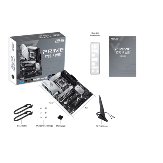 Материнская плата ASUS PRIME Z790-P WIFI LGA1700 4xDDR5 4xSATA3 Raid 3xM.2 HDMI DP ATX