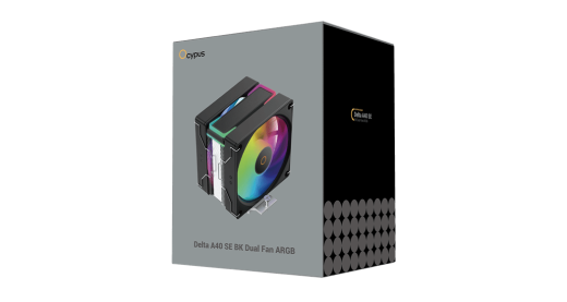 Вентилятор для процессора Ocypus Delta A40 SE BK Dual Fan ARGB TDP 200W 4-pin Intel/AMD Черный
