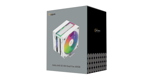 Вентилятор для процессора Ocypus Delta A40 SE WH Dual Fan ARGB TDP 200W 4-pin Intel/AMD Белый