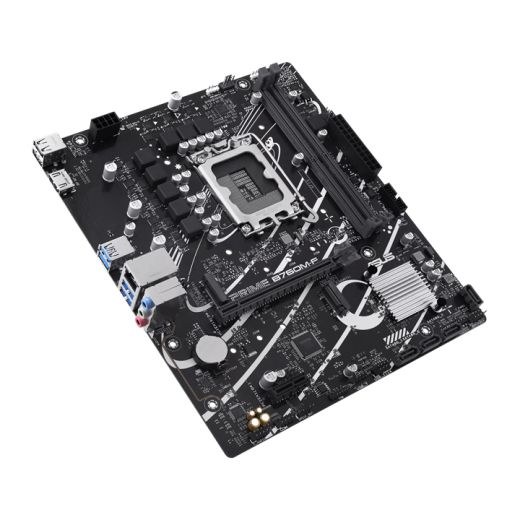 Материнская плата ASUS PRIME B760M-F, LGA1700 B760 2xDDR5 4xSATA3 2xM.2 RAID HDMI mATX