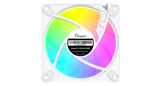 Вентилятор для корпуса Ocypus Gamma F12 Elite WH ARGB 3-IN-1 3x(120x120x25mm) 600-1800RPM Белый