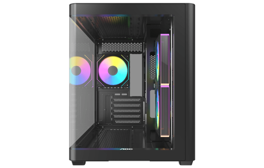 Корпус AOC CG355B 3F M-ATX/ITX 2xUSB3.0 1xType-C 1xAudio/Mic Черный AOC-CG355-BF3V1R0W2-G