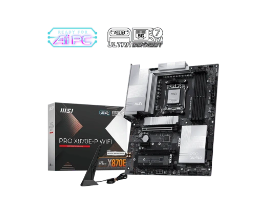 Материнская плата MSI PRO X870E-P WIFI AM5 4xDDR5 4xSATA3 RAID 3xM.2 HDMI 2xType-C(DP) ATX