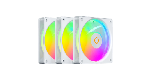 Вентилятор для корпуса Ocypus Gamma F12 Elite WH ARGB REVERSE BLADE 3-IN-1 3x(120x120x25mm) Белый