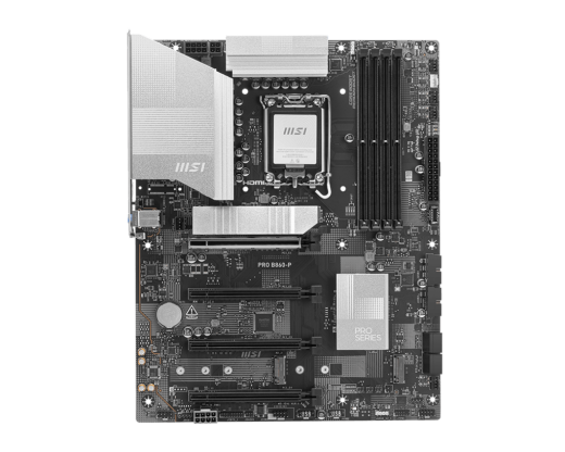 Материнская плата MSI PRO B860-P LGA1851 4xDDR5 4xSATA3 RAID 3xM.2 HDMI Type-C DP ATX