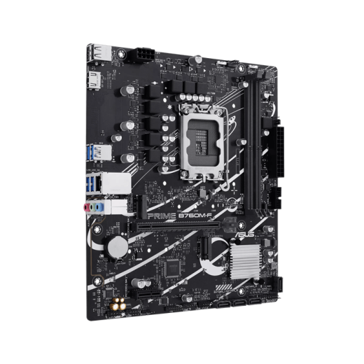 Материнская плата ASUS PRIME B760M-F, LGA1700 B760 2xDDR5 4xSATA3 2xM.2 RAID HDMI mATX