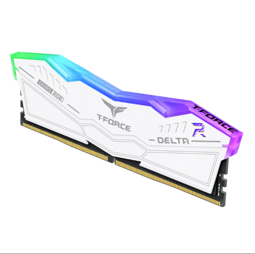 Оперативная память 64GB Kit (2x32GB) 6000MHz DDR5 TeamGroup DELTA RGB CL38 WH FF4D564G6000HC38ADC01