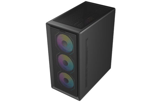 Корпус AOC CG450B 4F M-ATX/ITX 1xUSB2.0 1xUSB3.0 1xType-C 1xAudio/Mic Черный AOC-CG450-BF4V1R0UD-G