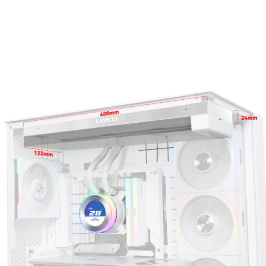 Водяное охлаждение для CPU Lian Li Hydroshift lI LCD-C 360N FAN LESS White G89.GHS2LCD36W.00