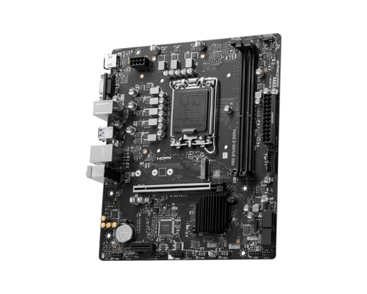 Материнская плата MSI PRO B760M-E DDR4 LGA1700 2xDDR4 4xSATA3 M.2 VGA HDMI mATX