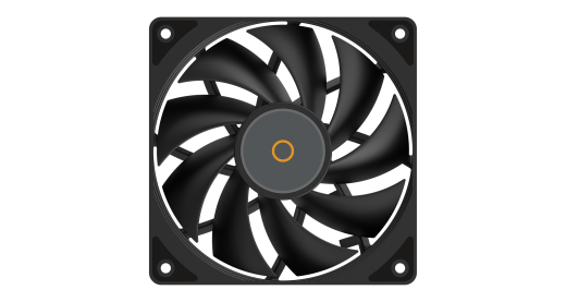 Вентилятор для корпуса Ocypus Gamma F12 BK 1x(120x120x25mm) 1300RPM 44.5CFM Черный