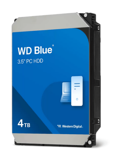 Жесткий диск HDD 4Tb Western Digital Blue SATA 6Gb/s 256Mb 5400rpm WD40EZAX