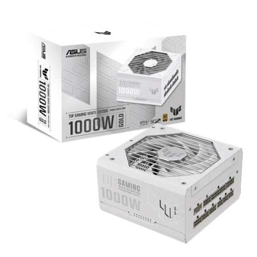 Блок питания ASUS 1000W, TUF Gaming 1000W Gold White Edition, Full Modular, TUF-GAMING-1000G-WHITE