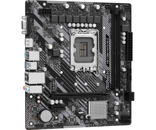 Материнская плата ASRock H610M-HVS/M.2 R2.0 LGA1700 2xDDR4 4xSATA M.2 D-Sub HDMI mATX