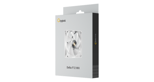 Вентилятор для корпуса Ocypus Delta F12 WH 1x(120x120x25mm) 2000RPM 73CFM Белый