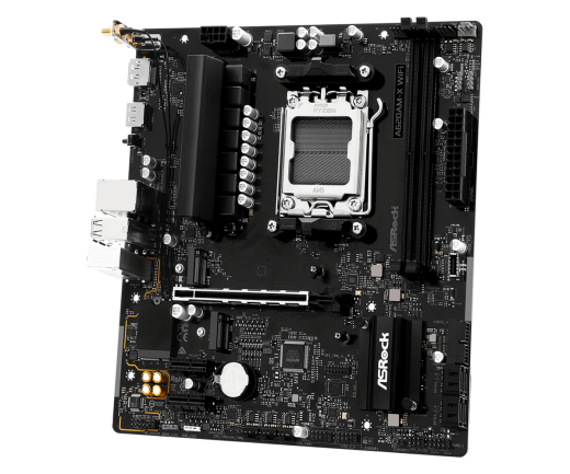 Материнская плата ASRock A620AM-X WIFI AM5 2xDDR5 4xSATA3 RAID 2xM.2 WiFi6E Type-C HDMI DP mATX