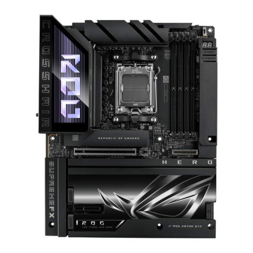 Материнская плата ASUS ROG CROSSHAIR X870E HERO BTF AM5 4xDDR5 4xSATA Raid 5xM.2 4xType-C HDMI ATX