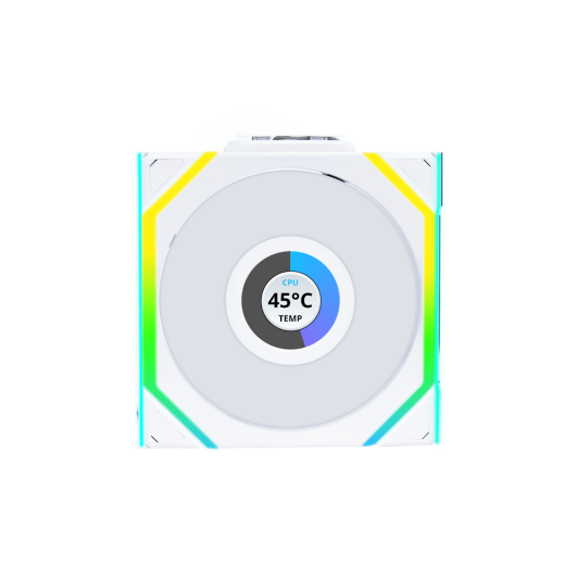 Вентилятор для корпуса Lian Li UNI FAN SL WIRELESS LCD 120mm No controller White G99.12SLLCD1W1W.00