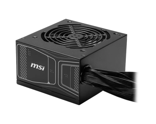 Блок питания MSI  850W, MAG A850GN PCIE5, Non Modular, ATX, 80+ GOLD, КПД >90%, Fan 120mm, Черный