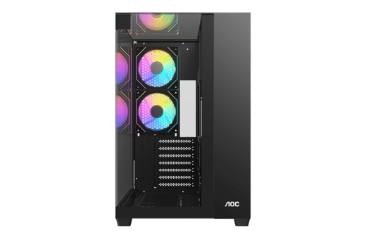 Корпус AOC CG409B 5F ATX/M-ATX/ITX 2xUSB3.0 1xType-C 1xAudio/Mic Черный AOC-CG409-BF5V1R0T3-G