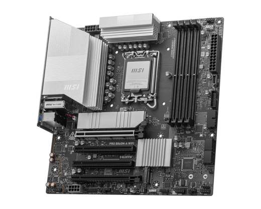 Материнская плата MSI PRO B860M-A WIFI LGA1851 4xDDR5 4xSATA3 RAID 3xM.2 HDMI 2xType-C DP mATX