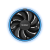 Вентилятор для процессора PCCooler E126M B Blue Led TDP 100W 4-pin 1700/1200/115x/AM5/AM4/AM3 Черный