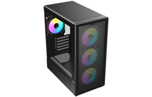 Корпус AOC CG450B 4F M-ATX/ITX 1xUSB2.0 1xUSB3.0 1xType-C 1xAudio/Mic Черный AOC-CG450-BF4V1R0UD-G