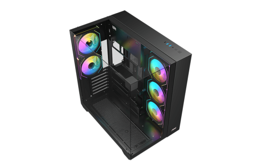 Корпус AOC CG409B 5F ATX/M-ATX/ITX 2xUSB3.0 1xType-C 1xAudio/Mic Черный AOC-CG409-BF5V1R0T3-G