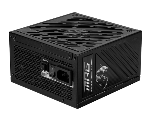 Блок питания MSI 1250W, MPG A1250GS PCIE5, Full Modular, ATX, 80+ GOLD, КПД >90%, Fan 135mm, Черный