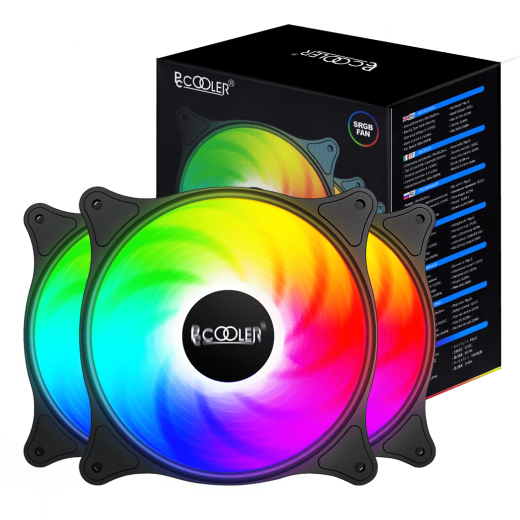 Вентилятор для корпуса PCCooler FX 120 ARGB BK 3 IN 1 3x(120x120x25mm) 1000-2000RPM 52,79CFM Black