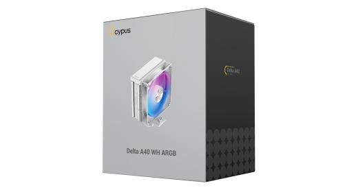 Вентилятор для процессора Ocypus Delta A40 WH ARGB TDP 220W 4-pin 1851/1700/1200/115X/AM5/AM4 Белый